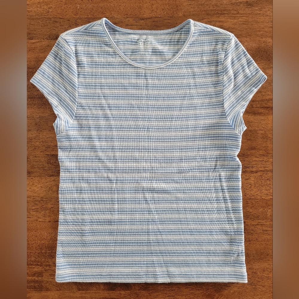 AE American Eagle Ribbed Baby Tee Medium M